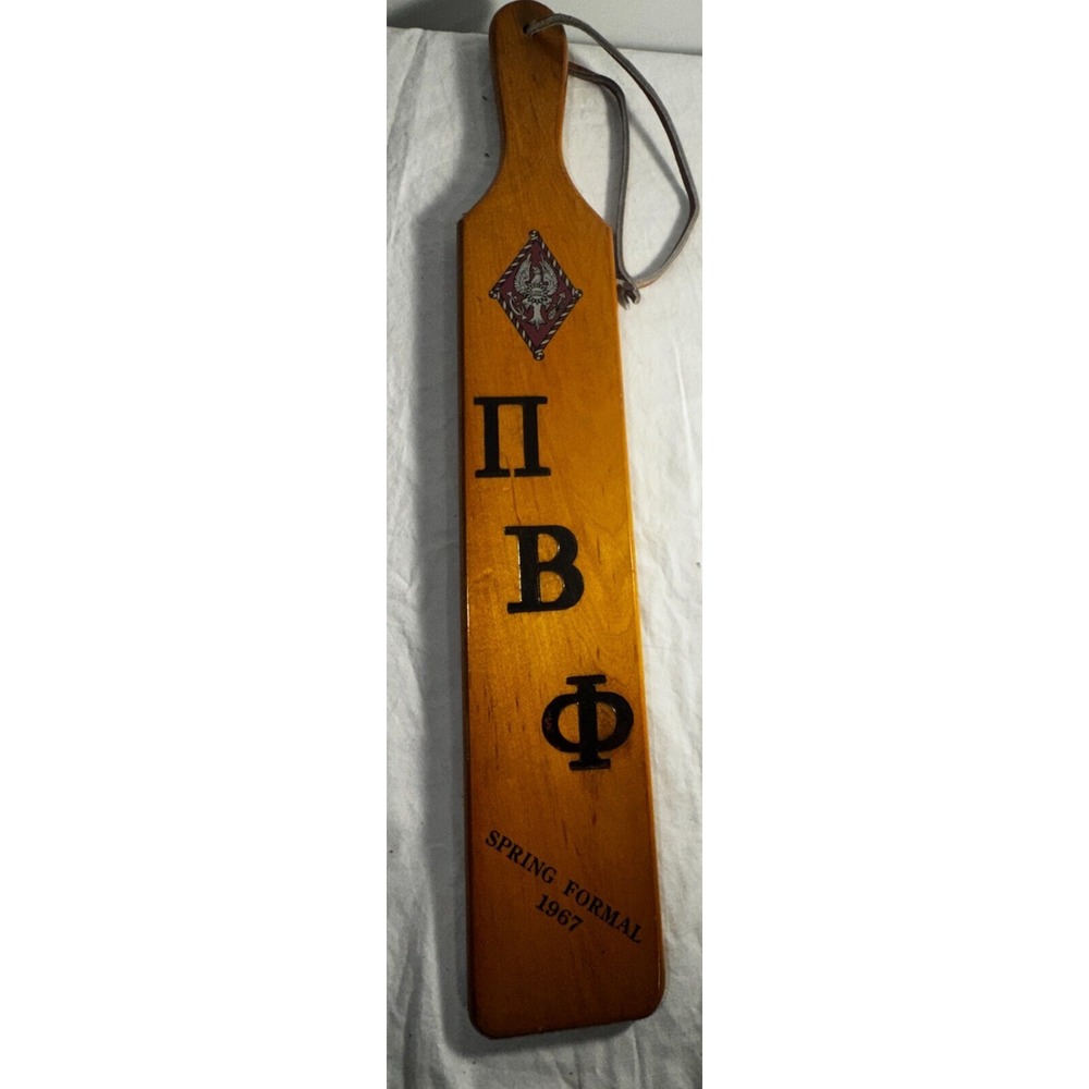 Pi‎ Beta Phi Vintage 1967 Wooden Paddle Texas Delta Chapter TCU Texas Christian